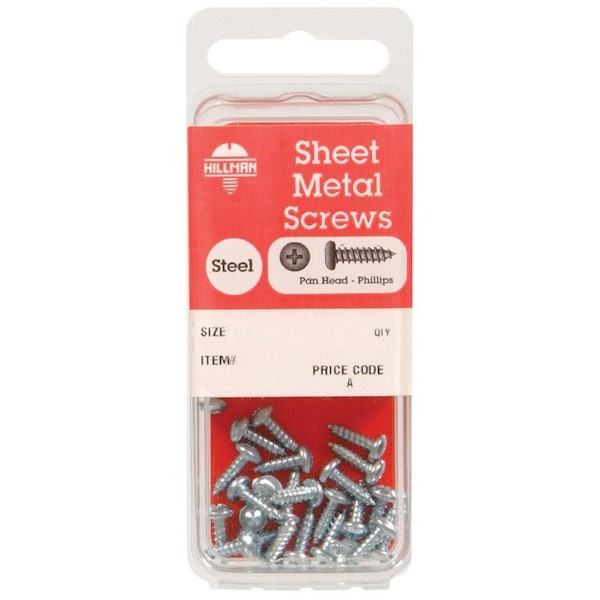 Hillman HILLMAN No. 14 X 1-1/2 in. L Phillips Pan Head Sheet Metal Screws 1 lb 1 pk 5531 - main